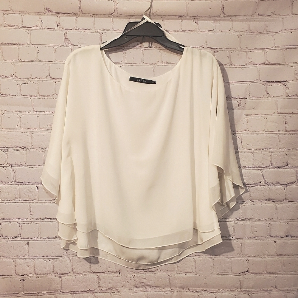 ARK & CO DOUBLE LAYERED BLOUSE